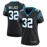 Trevin Wallace Carolina Panthers Women's Team Game Jersey - Black Jerseys