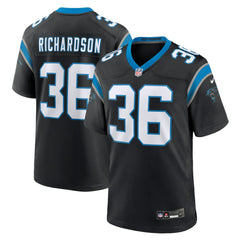 Demani Richardson Carolina Panthers Team Game Jersey - Black Jerseys
