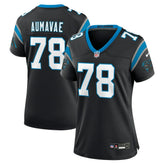 Popo Aumavae Carolina Panthers Women's Team Game Jersey - Black Jerseys