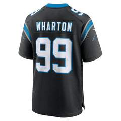 Tershawn Wharton Carolina Panthers Team Game Jersey - Black Jerseys