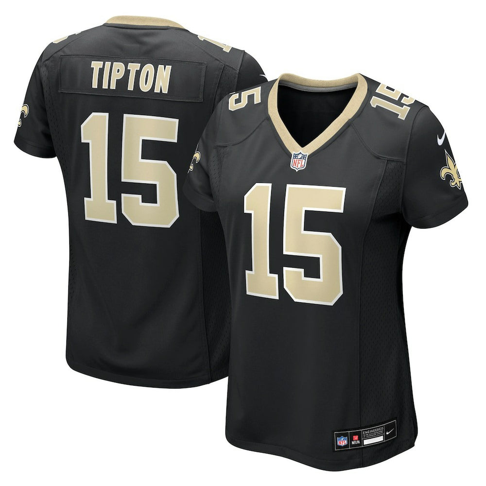 Mason Tipton New Orleans Saints Women's Team Game Jersey - Black Jerseys