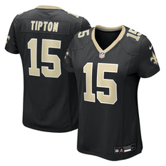 Mason Tipton New Orleans Saints Women's Team Game Jersey - Black Jerseys