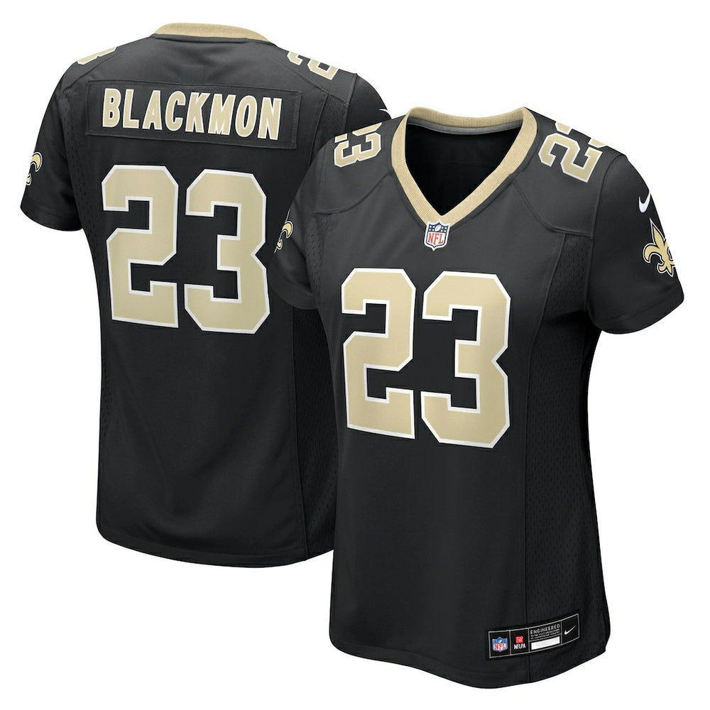 Julian Blackmon New Orleans Saints Women's Team Game Jersey - Black Jerseys