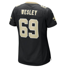 Barry Wesley New Orleans Saints Women's Team Game Jersey - Black Jerseys