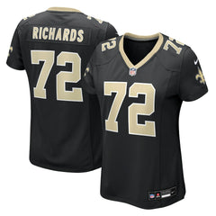 Asim Richards New Orleans Saints Women's Team Game Jersey - Black Jerseys
