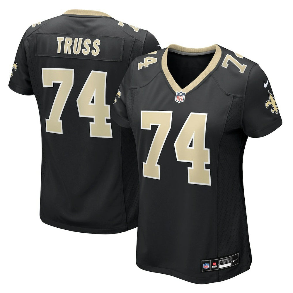 Xavier Truss New Orleans Saints Women's Team Game Jersey - Black Jerseys
