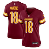 Tyler Owens Washington Commanders Women's Team Game Jersey - Burgundy Jerseys