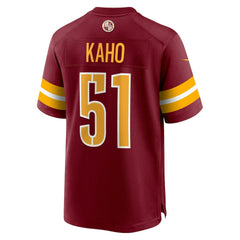 Ale Kaho Washington Commanders Team Game Jersey - Burgundy Jerseys
