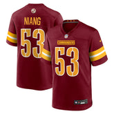 Lucas Niang Washington Commanders Team Game Jersey - Burgundy Jerseys