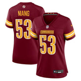 Lucas Niang Washington Commanders Women's Team Game Jersey - Burgundy Jerseys