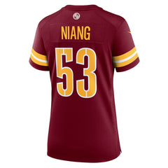 Lucas Niang Washington Commanders Women's Team Game Jersey - Burgundy Jerseys