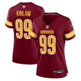Javon Kinlaw Washington Commanders Women's Team Game Jersey - Burgundy Jerseys
