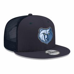 Memphis Grizzlies Core Logo Meshback 9FIFTY Snapback Hat Navy - New Era