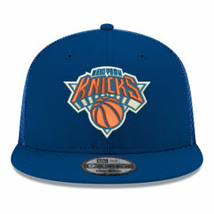 New York Knicks Core Logo Meshback 9FIFTY Snapback Hat Blue - New Era