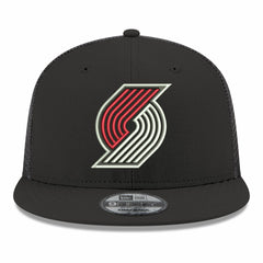 Portland Trail Blazers Core Logo Meshback 9FIFTY Snapback Hat Black - New Era