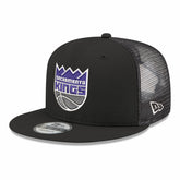 Sacramento Kings Core Logo Meshback 9FIFTY Snapback Hat Black - New Era