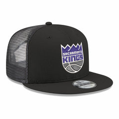 Sacramento Kings Core Logo Meshback 9FIFTY Snapback Hat Black - New Era