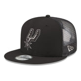 San Antonio Spurs Core Logo Meshback 9FIFTY Snapback Hat Black - New Era