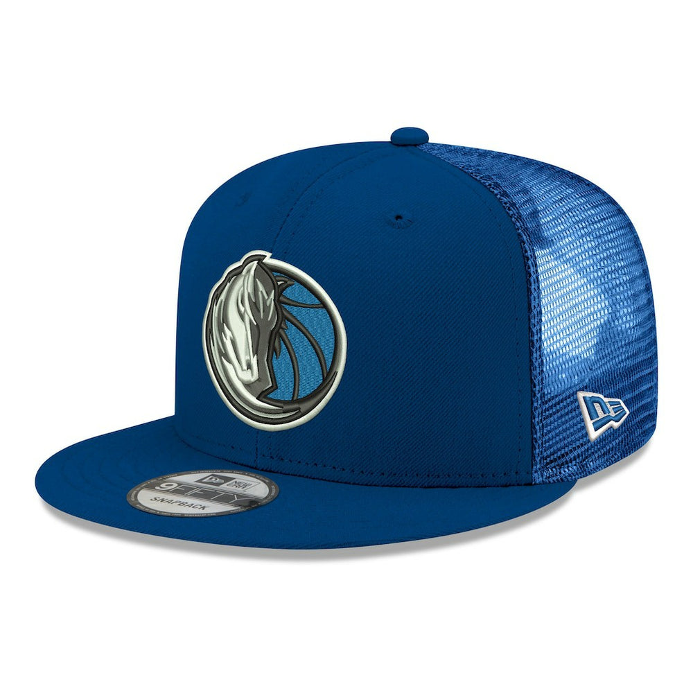 Dallas Mavericks Core Logo Meshback 9FIFTY Snapback Hat Navy - New Era