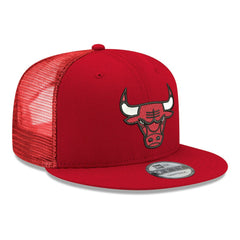 Chicago Bulls Core Logo Meshback 9FIFTY Snapback Hat Red - New Era