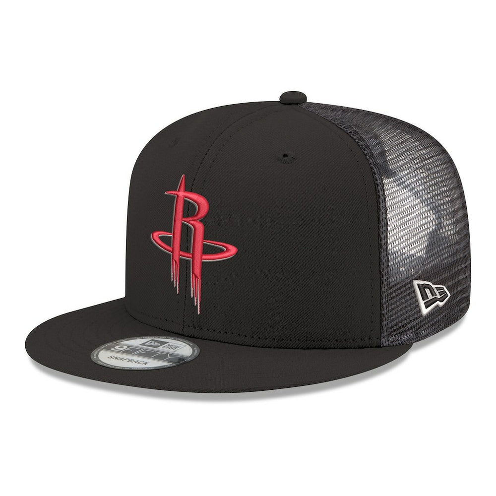 Houston Rockets Core Logo Meshback 9FIFTY Snapback Hat Black - New Era outlet