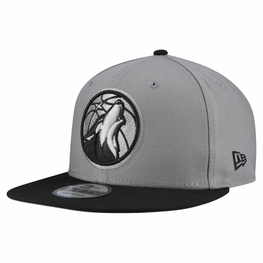 Minnesota Timberwolves Core Logo Storm Gray Two-Tone 9FIFTY Snapback Hat Gray - New Era