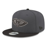 New Orleans Pelicans Logo 2-Tone 9FIFTY Snapback Hat Gray/Black - New Era outlet