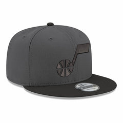 Utah Jazz Logo 2-Tone 9FIFTY Snapback Hat Gray/Black - New Era