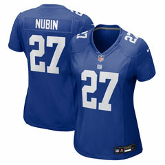 Tyler Nubin New York Giants Women's Team Game Jersey - Royal Jerseys