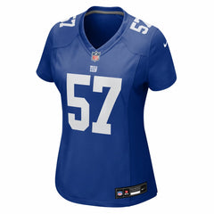 Chauncey Golston New York Giants Women's Team Game Jersey - Royal Jerseys