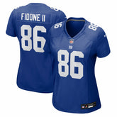 Thomas Fidone II New York Giants Women's Team Game Jersey - Royal Jerseys