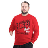 Atlanta Hawks G-III Sports by Carl Banks Adaptive Headliner Fleece Crewneck Sweatshirt Red outlet