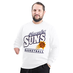 Phoenix Suns G-III Sports by Carl Banks Adaptive Headliner Fleece Crewneck Sweatshirt White
