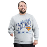 New York Knicks G-III Sports by Carl Banks Adaptive Headliner Fleece Crewneck Sweatshirt Gray outlet