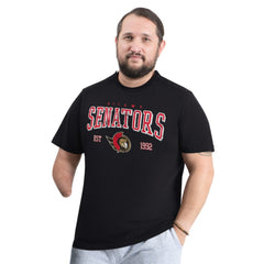 Ottawa Senators G-III Sports by Carl Banks Adaptive Classic Team Graphic T-Shirt - Black | US 203456410