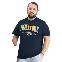 Nashville Predators G-III Sports by Carl Banks Adaptive Classic Team Graphic T-Shirt - Navy | US 203456422