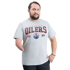 Edmonton Oilers G-III Sports by Carl Banks Adaptive Classic Team Graphic T-Shirt - Gray | US 203456429