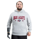 Columbus Blue Jackets G-III Sports by Carl Banks Adaptive Classic Team Spirit Fleece Hoodie - Gray | US 203456440