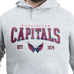 Washington Capitals G-III Sports by Carl Banks Adaptive Classic Team Spirit Fleece Hoodie - Gray | US 203456441