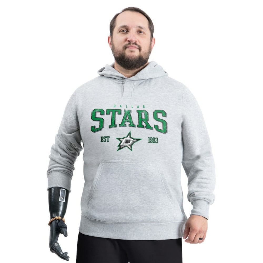 Dallas Stars G-III Sports by Carl Banks Adaptive Classic Team Spirit Fleece Hoodie - Gray | US 203456442