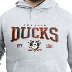 Anaheim Ducks G-III Sports by Carl Banks Adaptive Classic Team Spirit Fleece Hoodie - Gray | US 203456455