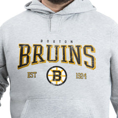Boston Bruins G-III Sports by Carl Banks Adaptive Classic Team Spirit Fleece Hoodie - Gray | US 203456457