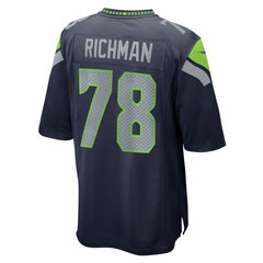 Mason Richman Seattle Seahawks Team Game Jersey - College Navy Jerseys