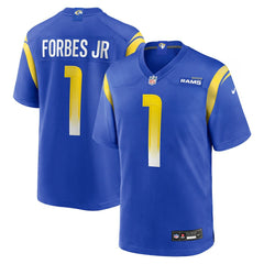 Emmanuel Forbes Jr. Los Angeles Rams Team Game Jersey - Royal Jerseys