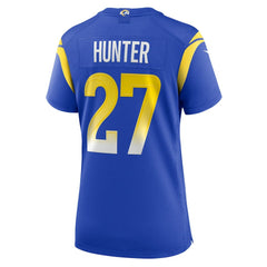Jarquez Hunter Los Angeles Rams Women's Team Game Jersey - Royal Jerseys