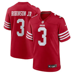 Brian Robinson Jr. San Francisco 49ers Team Game Jersey - Scarlet Jerseys