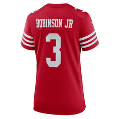 Brian Robinson Jr. San Francisco 49ers Women's Team Game Jersey - Scarlet Jerseys