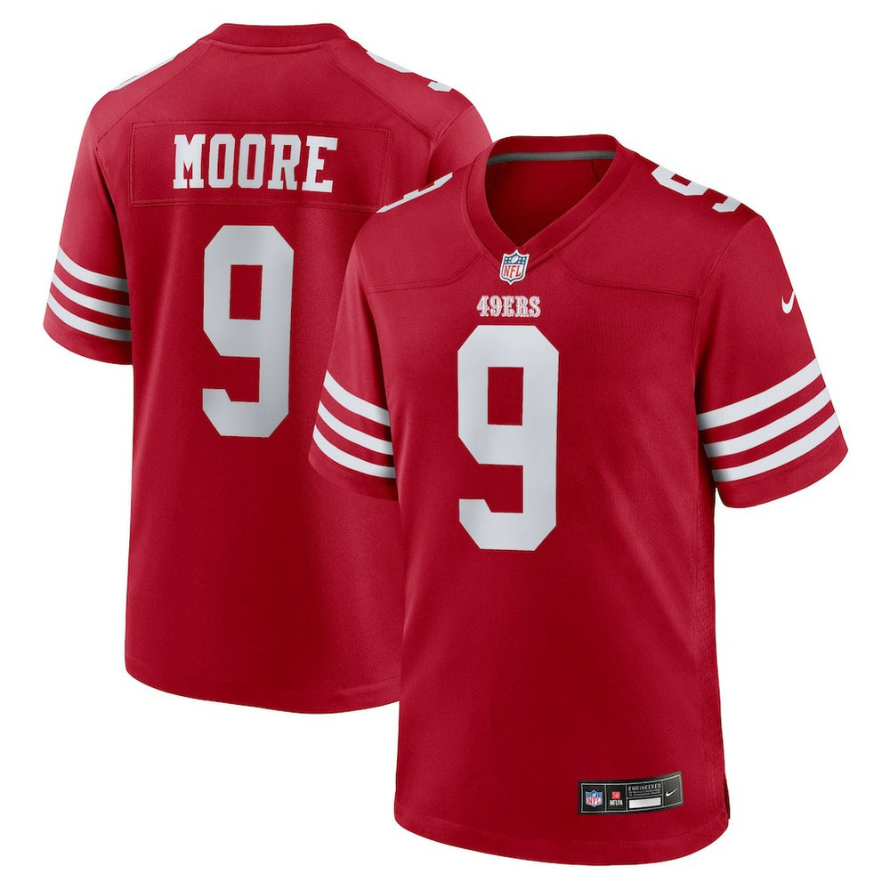 Skyy Moore San Francisco 49ers Team Game Jersey - Scarlet Jerseys