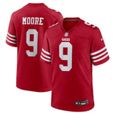 Skyy Moore San Francisco 49ers Team Game Jersey - Scarlet Jerseys