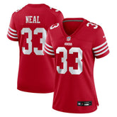 Siran Neal San Francisco 49ers Women's Team Game Jersey - Scarlet Jerseys